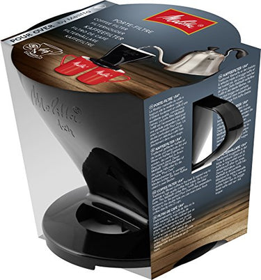 Melitta Kaffeehalter für Filtertüten, Kaffeefilter 1x4 Standard, Kunststoff, Schwarz, 217564 im Sale